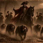 Illustration de la légende du Grand Veneur et de sa meute infernale, entre Brezons et Malbo (Cantal)