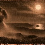 Illustration de la légende de Jean et Jeanne, les menhirs amoureux de Belle-Île-en-Mer (Morbihan)