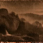 Illustration de la légende de Mélusine et du roc Cervelle, à Bécéleuf (Deux-Sèvres)