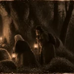Illustration de la légende de Notre-Dame-du-Bon-Secours, la Vierge de la grotte, à Oderen (Haut-Rhin)